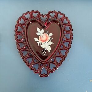 Westmoreland 1980 Vintage Heart Trinket Dish